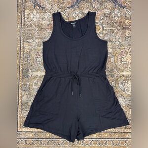 Athleta Black Sleeveless Romper
